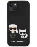 Калъф Karl Lagerfeld - MS Karl and Choupette, iPhone 13/14, черен - 1t